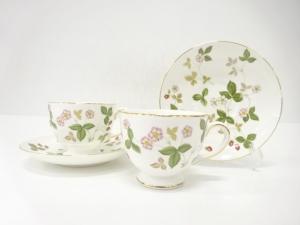 WEDGWOOD　ウェッジウッド　ワイルドストロベリー　カップ＆ソーサーペア　洋食器